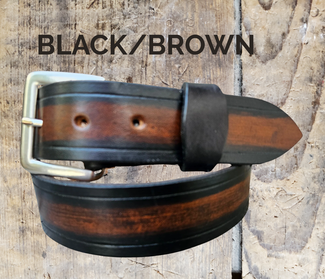 RANCH BELT IN BLACK BROWN