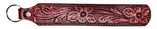 Long Leather embossed Key Fobs that are made in our Smyrna, TN shop. Longer length makes them easier to find in your bag or pocket. Choose popular Designs.

Size is 8"L x 1 1/4" Designs may vary from picture slightly