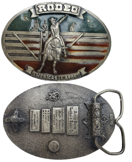 Vintage rodeo belt buckle