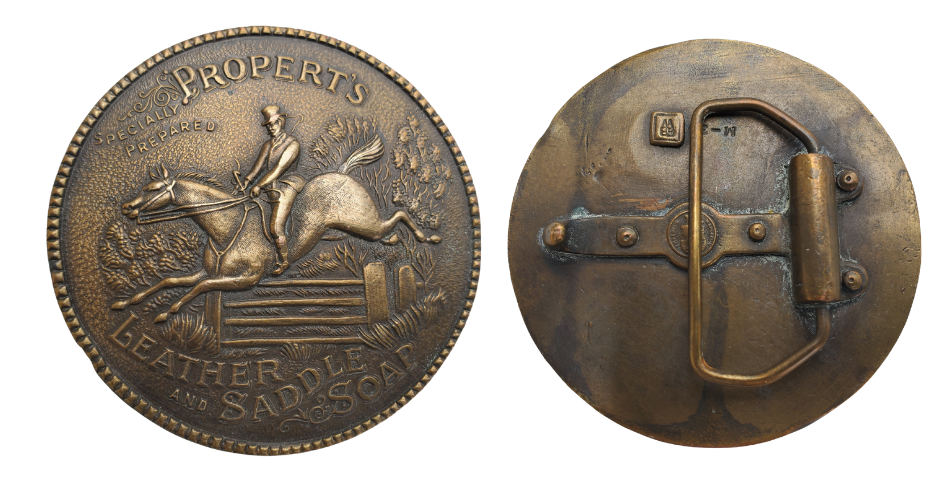 Vintage Propert's saddle soap belt buckle