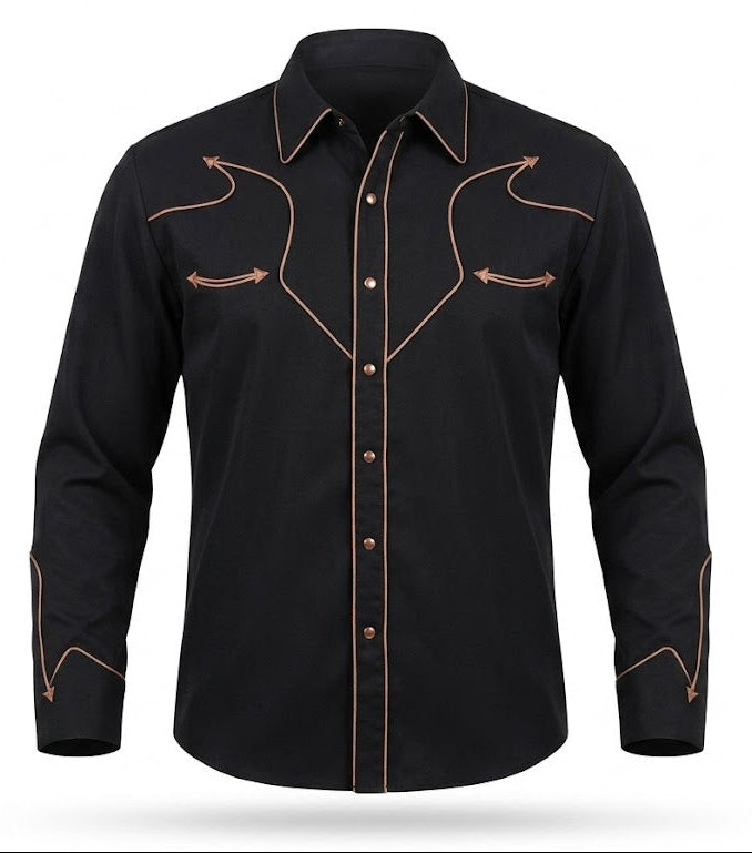 Western Shirts with contrast piping never go out of style! Inspired by classic cowboy movies, these timeless designs are favorites of today’s country stars and rock icons alike. Pair them with your favorite ripped jeans for a casual vibe or dress them up with sharp jeans for a night out. Just arrived at our Smyrna, TN shop, just a stone’s throw from Music Row in downtown Nashville!