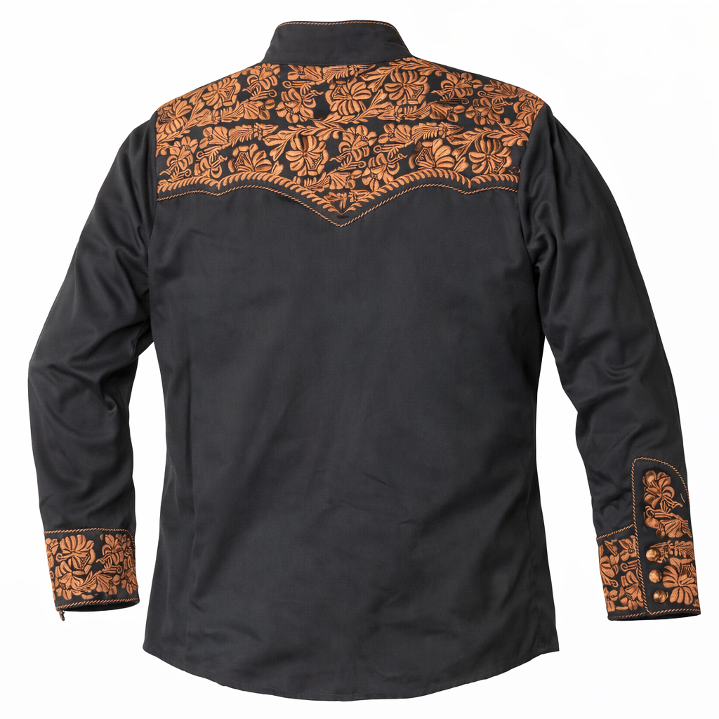 Western shirts with Embroidered Western Tooled stitching never go out of style! Inspired by classic cowboy movies, these timeless designs are favorites of today’s country stars and rock icons alike. Pair them with your favorite ripped jeans for a casual vibe or dress them up with sharp jeans for a night out. Just arrived at our Smyrna, TN shop, just a stone’s throw from Music Row in downtown Nashville!