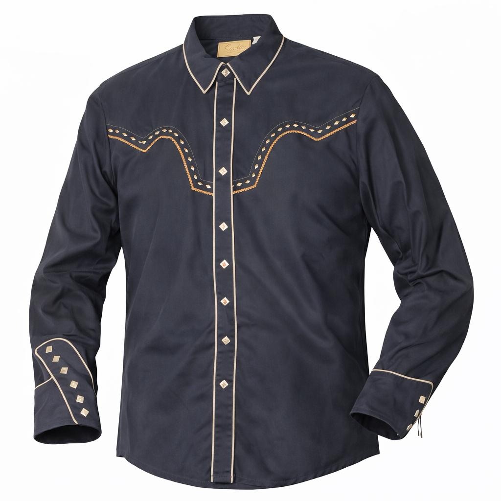 Western shirts with Embroidered Western Tooled stitching never go out of style! Inspired by classic cowboy movies, these timeless designs are favorites of today’s country stars and rock icons alike. Pair them with your favorite ripped jeans for a casual vibe or dress them up with sharp jeans for a night out. Just arrived at our Smyrna, TN shop, just a stone’s throw from Music Row in downtown Nashville!