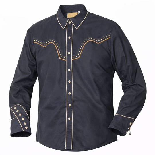Western shirts with Embroidered Western Tooled stitching never go out of style! Inspired by classic cowboy movies, these timeless designs are favorites of today’s country stars and rock icons alike. Pair them with your favorite ripped jeans for a casual vibe or dress them up with sharp jeans for a night out. Just arrived at our Smyrna, TN shop, just a stone’s throw from Music Row in downtown Nashville!
