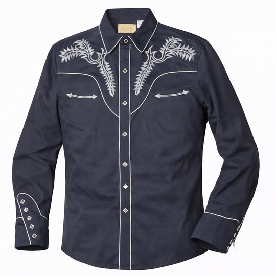 Classic Boot Stitch Western shirts never go out of style! Inspired by classic cowboy movies, these timeless designs are favorites of today’s country stars and rock icons alike. Pair them with your favorite ripped jeans for a casual vibe or dress them up with sharp jeans for a night out. Just arrived at our Smyrna, TN shop, just a stone’s throw from Music Row in downtown Nashville!