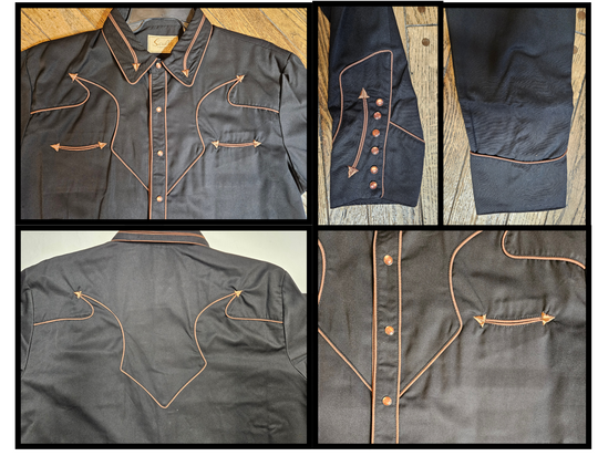 Western Shirts with contrast piping never go out of style! Inspired by classic cowboy movies, these timeless designs are favorites of today’s country stars and rock icons alike. Pair them with your favorite ripped jeans for a casual vibe or dress them up with sharp jeans for a night out. Just arrived at our Smyrna, TN shop, just a stone’s throw from Music Row in downtown Nashville!