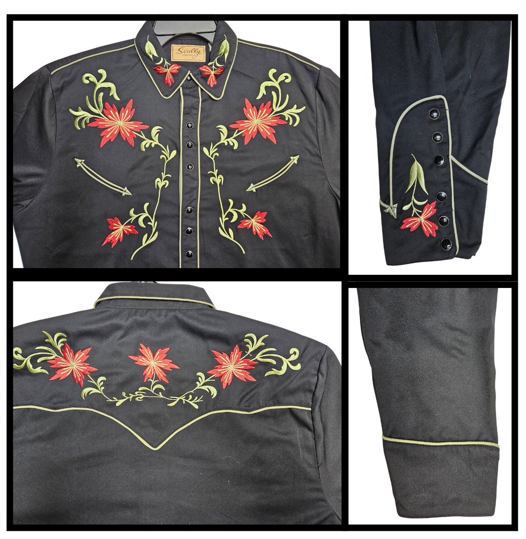 Western Shirts with Floral Embroidery never go out of style! Inspired by classic cowboy movies, these timeless designs are favorites of today’s country stars and rock icons alike. Pair them with your favorite ripped jeans for a casual vibe or dress them up with sharp jeans for a night out. Just arrived at our Smyrna, TN shop, just a stone’s throw from Music Row in downtown Nashville!