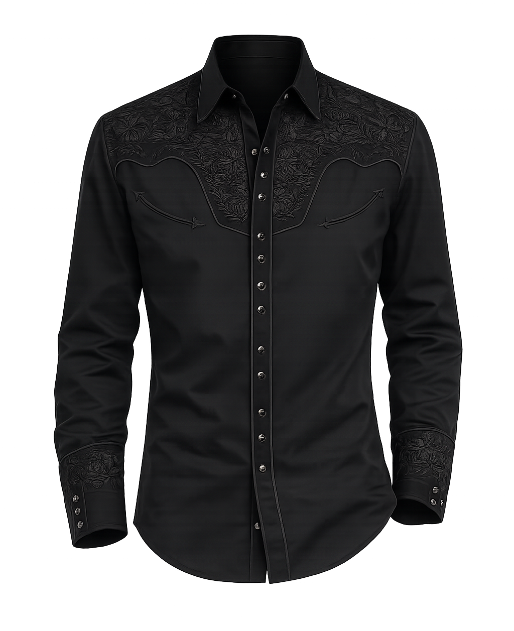 Scully Western Shirts and Black Floral Embroidery always a timeless look! Inspired by classic cowboy movies, these timeless designs are favorites of today’s country stars and rock icons alike. Pair them with your favorite ripped jeans for a casual vibe or dress them up with sharp jeans for a night out. Just arrived at our Smyrna, TN shop, just a stone’s throw from Music Row in downtown Nashville!