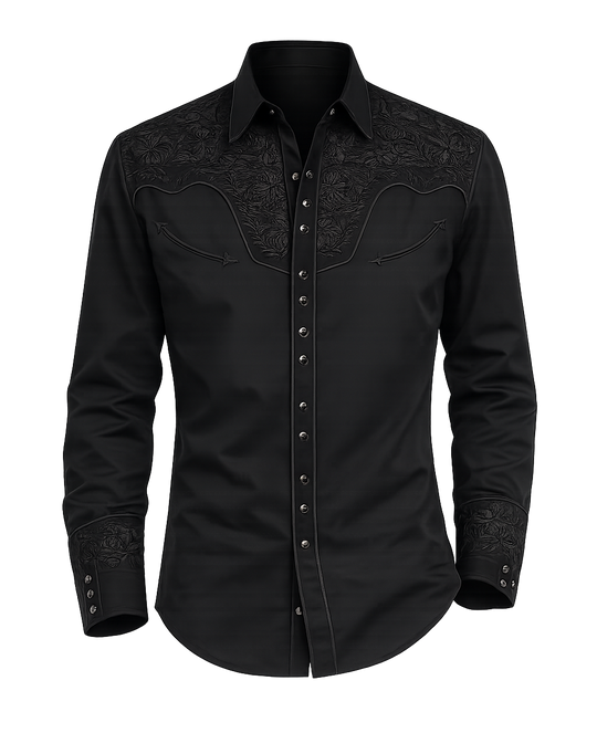 Scully Western Shirts and Black Floral Embroidery always a timeless look! Inspired by classic cowboy movies, these timeless designs are favorites of today’s country stars and rock icons alike. Pair them with your favorite ripped jeans for a casual vibe or dress them up with sharp jeans for a night out. Just arrived at our Smyrna, TN shop, just a stone’s throw from Music Row in downtown Nashville!