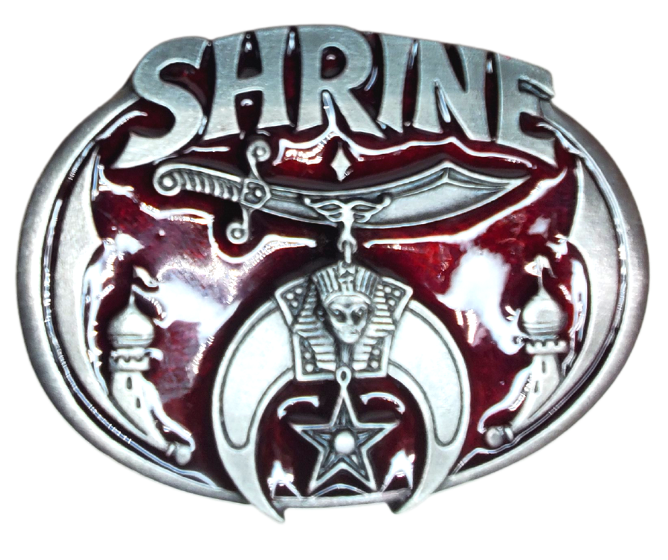 Shriner deals belt buckle