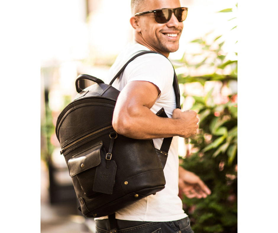 big leather backpack sse Silas Backpack - Black