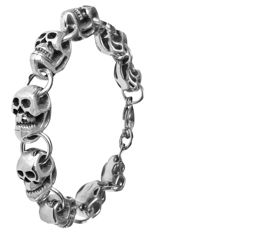Skulls Stainless Steel Bracelet