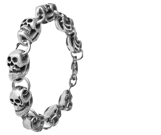 Skulls Stainless Steel Bracelet