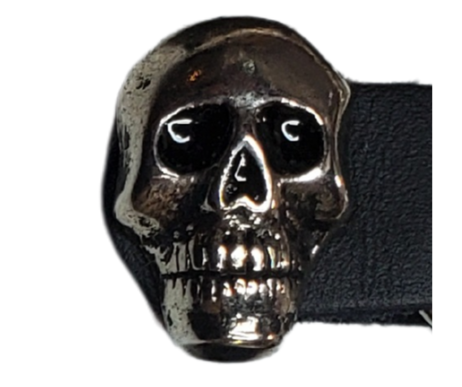 Vest Chains...a great accessory for your vest. Sure they look great but they offer some great options for your riding. In our experience most folks will use at least 2 but some will go with more, it's your choice. These options are the basic chrome plated double chain with leather ends (with exception of Single Chain). The average length is approx. 4"- 4 1/2" long. Snaps are attached with a leather folded part. Please note the ladies vests snap opposite side to the men. Each Sold Individually. 