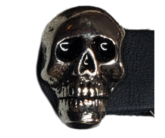 Vest Chains...a great accessory for your vest. Sure they look great but they offer some great options for your riding. In our experience most folks will use at least 2 but some will go with more, it's your choice. These options are the basic chrome plated double chain with leather ends (with exception of Single Chain). The average length is approx. 4"- 4 1/2" long. Snaps are attached with a leather folded part. Please note the ladies vests snap opposite side to the men. Each Sold Individually. 