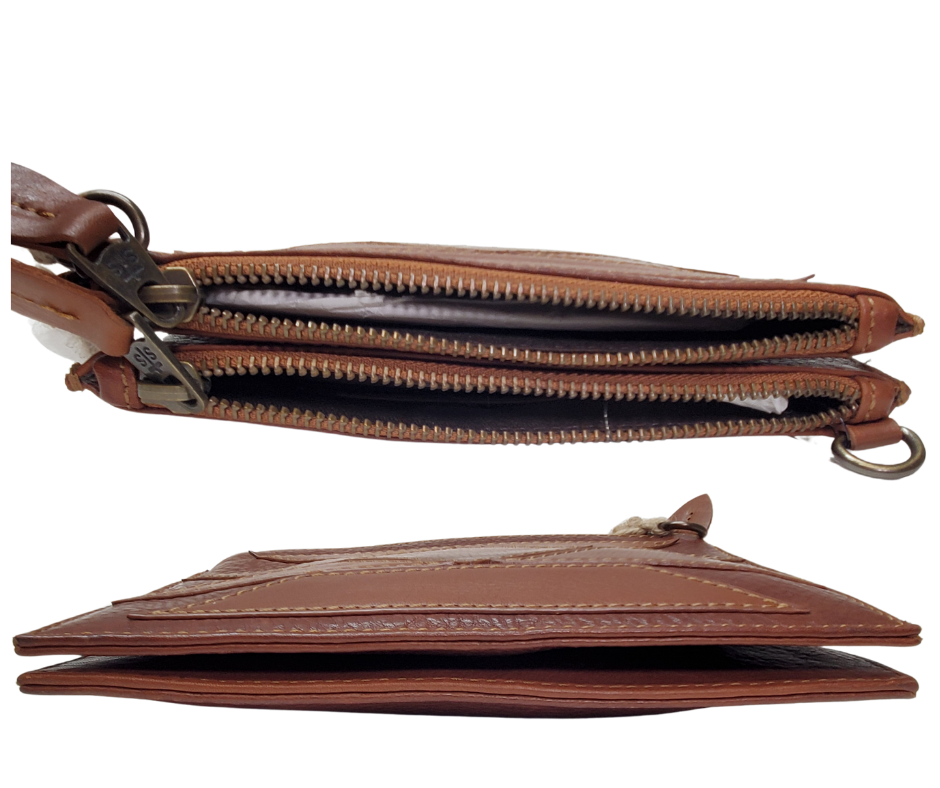Southwest Crossbody style bag.
2 zippered main pockets
3 card slots in each zippered pocket
7.5x2x5.5&nbsp;
Imported