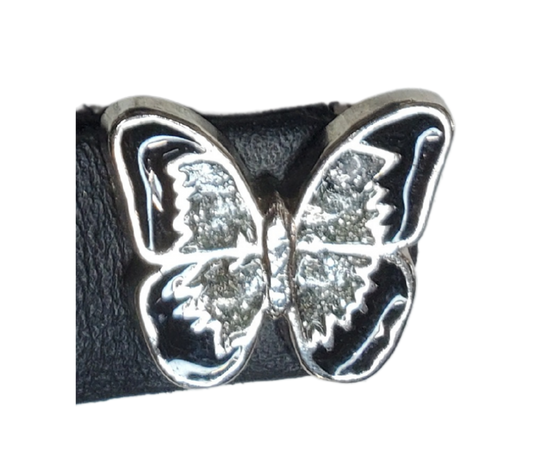 Vest Chains...a great accessory for your vest. Sure they look great but they offer some great options for your riding. In our experience most folks will use at least 2 but some will go with more, it's your choice. These options are the basic chrome plated double chain with leather ends (with exception of Single Chain). The average length is approx. 4"- 4 1/2" long. Snaps are attached with a leather folded part. Please note the ladies vests snap opposite side to the men. Each Sold Individually. 