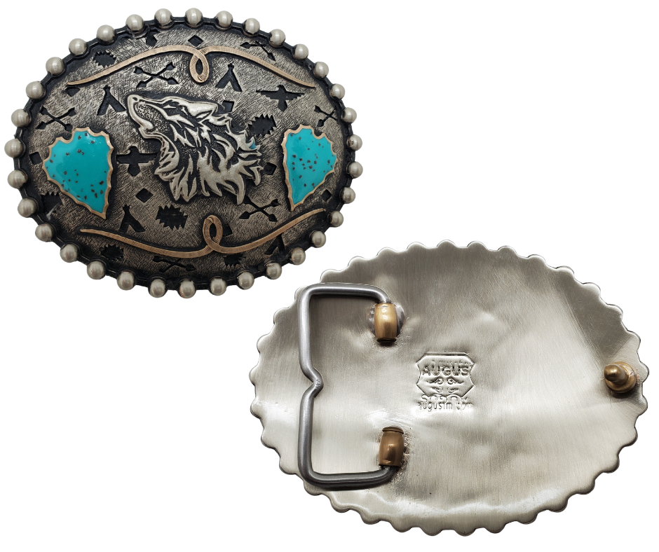 Our Spirit Wolf Buckle represents the wolf and symbolizes an intriguing mix of power, loyalty, guardianship, teamwork and wildness. Wolves are extremely intuitive and have an almost supernatural instinct that can detect dangerous situations. Available at our Smyrna, TN shop just outside of Nashville.
Fit&