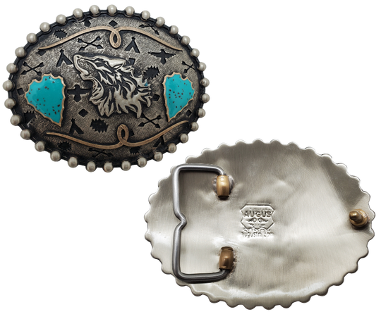 Our Spirit Wolf Buckle represents the wolf and symbolizes an intriguing mix of power, loyalty, guardianship, teamwork and wildness. Wolves are extremely intuitive and have an almost supernatural instinct that can detect dangerous situations. Available at our Smyrna, TN shop just outside of Nashville.
Fit&