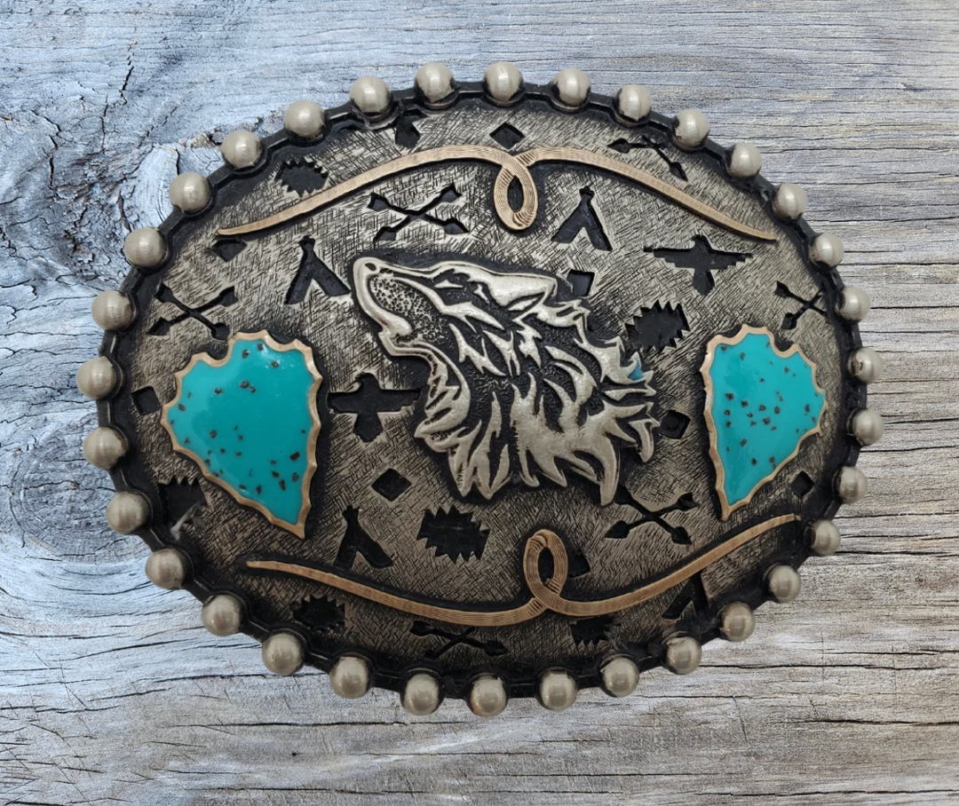 Our Spirit Wolf Buckle represents the wolf and symbolizes an intriguing mix of power, loyalty, guardianship, teamwork and wildness. Wolves are extremely intuitive and have an almost supernatural instinct that can detect dangerous situations. Available at our Smyrna, TN shop just outside of Nashville.
Fit&