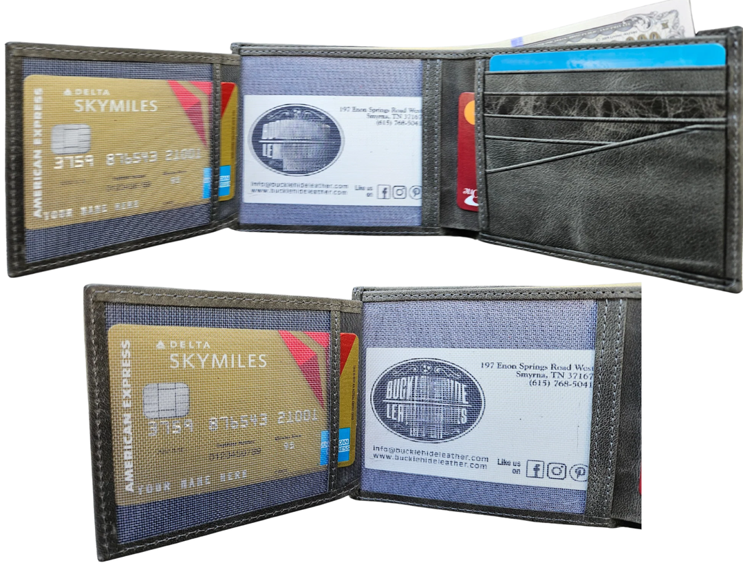 The Standard is a Premium Crazy Horse Leather Bifold Wallet. Known for its distinctive pull-up effect develops a rich patina over time — meaning every scratch, bend, and movement enhances its unique, rugged appearance. Built for everyday use, this wallet offers a slim yet highly functional layout without unnecessary bulk. Now in our Smyrna, TN shop not far rom the Gulch are of Nashville.