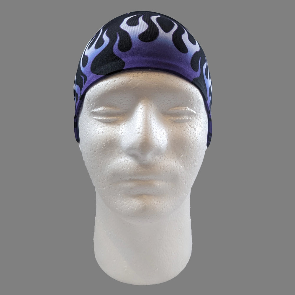 Blue Flame Tie Back Head Wrap CLOSEOUT!