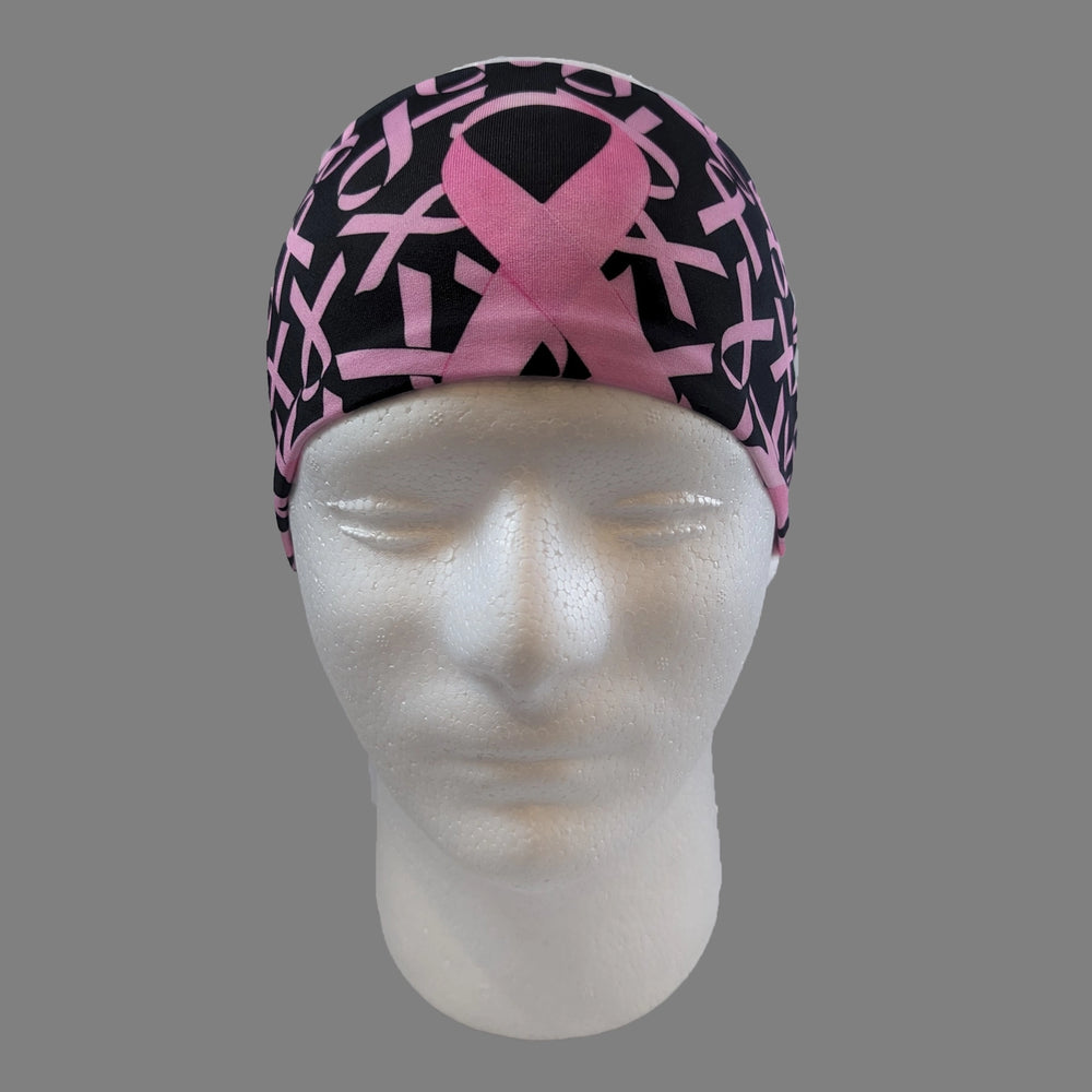Pink Ribbons Tie Back Head Wrap CLOSEOUT!