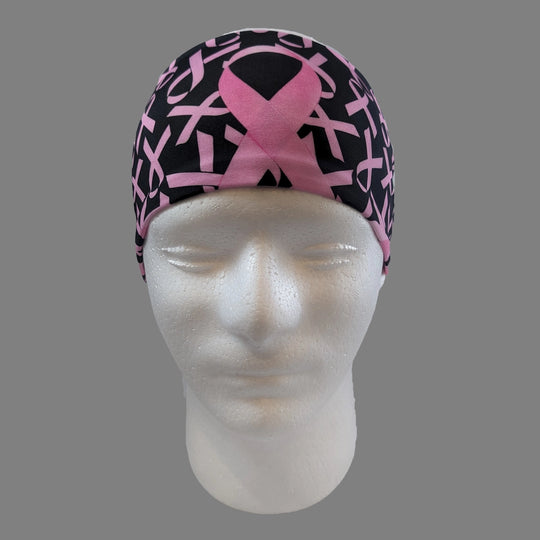 Pink Ribbons Tie Back Head Wrap CLOSEOUT!