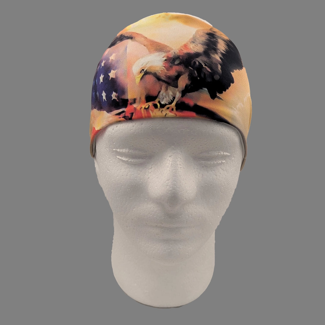 Patriotic Sunset Tie Back Head Wrap CLOSEOUT!