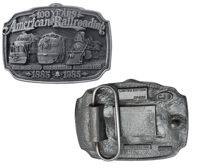 The history of the Locomotive industry has greatly contributed to shaping America as we know it today. For those who are passionate about railroads, this belt buckle is a perfect addition to your collection. Made of high-quality pewter, it is designed to fit on 1 1/2" belts. Measuring 3" wide and 2" tall, you can find it in our shop conveniently located in Smyrna, TN, just outside of Nashville.