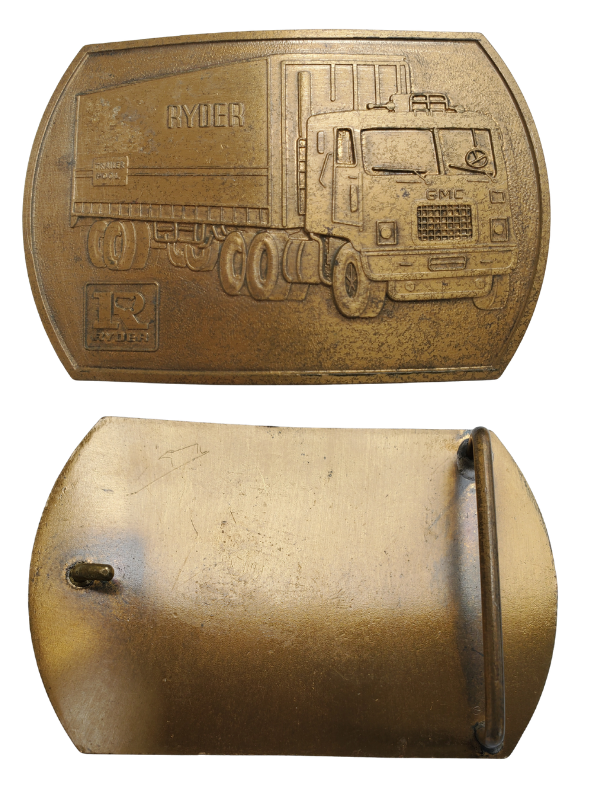 Vintage ryder truck belt buckle