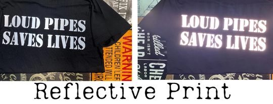 Make a statement with the REFLECTIVE design on our Loud Pipes Saves Lives long sleeve shirt. Crafted from soft, lightweight cotton &amp; polyester blend, it features bold "Loud Pipes Save Lives" graphics on the back, LOUD PIPES down right sleeve, SAVE LIVES down the left sleeve. Now stocked in our Smyrna, TN shop, just a short ride from Bumpus HD in Murfreesboro. Sizes S-4X.
