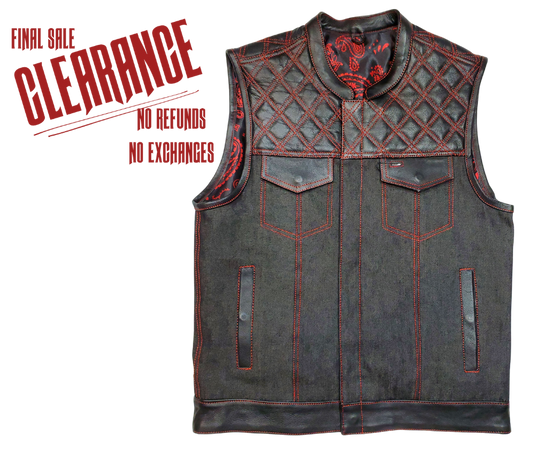 The "Club Diamond" Red Diamond Vest CLOSEOUT!