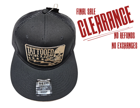 Tattooed for Life Flat Bill Snapback Cap