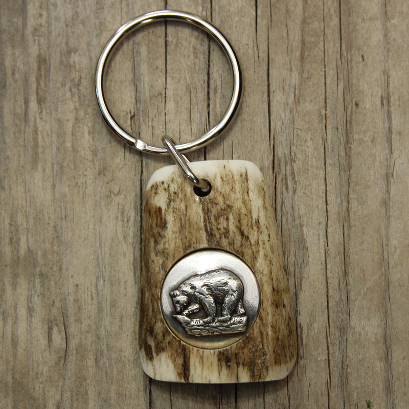 Antler Concho Key Fobs Made in U.S.A.