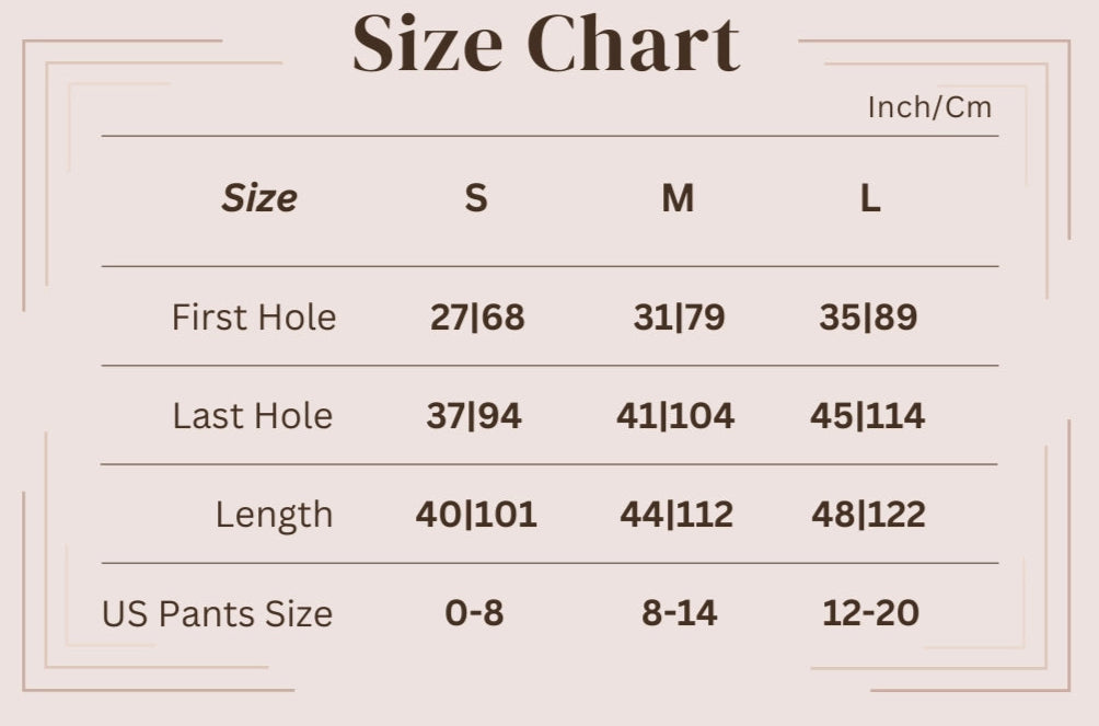 How to measure your waist/existing belt for the fit.