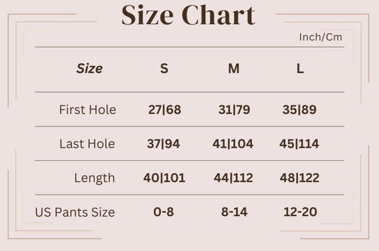 How to measure your waist/existing belt for the fit.
