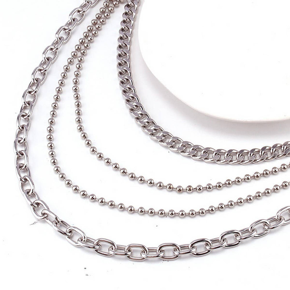 Dress up your favorite jeans with our Hip Hop Quad Jean Chain. The 2 Belt loop clips easily attach to you favorite old jeans. All you need is your best shirt or top and your good to go. Now in stock at our Smyrna, TN shop not far from the First Bank Amphitheater.

Metal alloy
See pic for dimensions
Imported