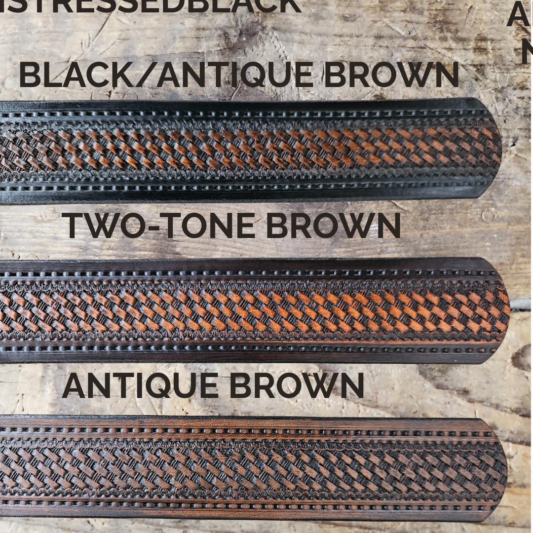 The Dutton Leather Name Belt