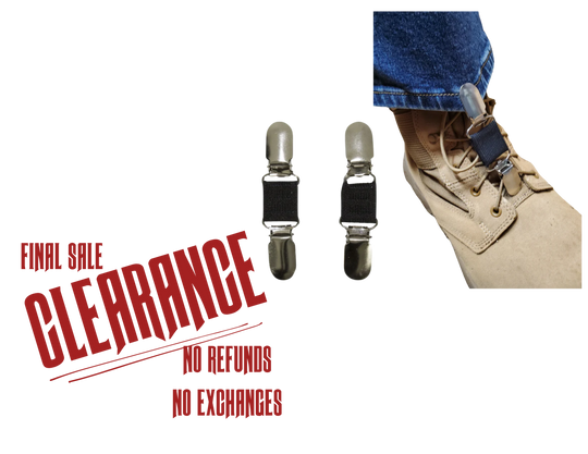 Keep your pants from blowing up while riding. Simply clip to your jeans to your boots and your good to ride. Check them out at our Smyrna, TN shop.
