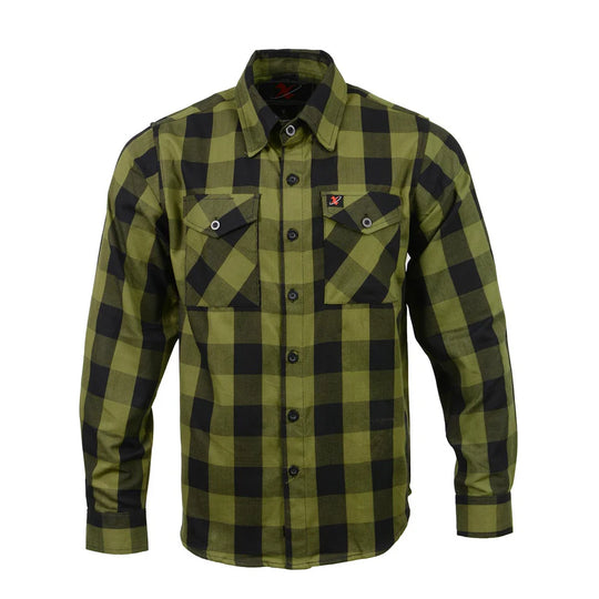 Milwaukee Checkered Black and Green Flannel Shirt
