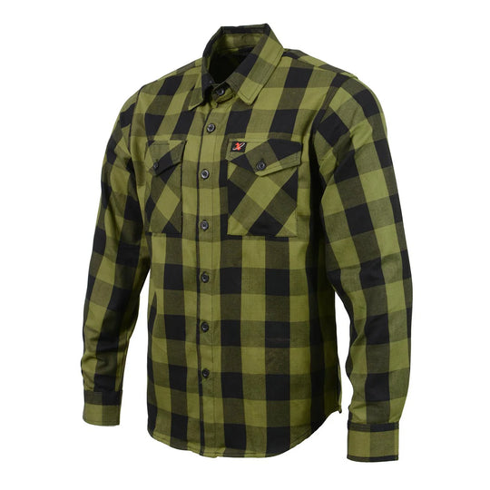 Milwaukee Checkered Black and Green Flannel Shirt