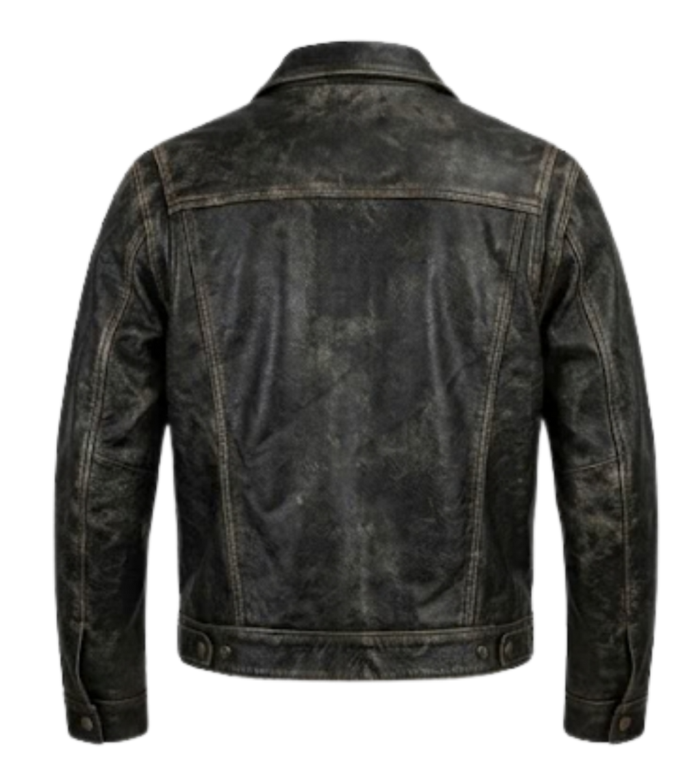 The timeless Trucker style Jacket in soft Distressed Brown leather. Slanted handwarmer side pockets, two chest pockets and it doesn't stop there the inside has right and left pockets that will allow snacks for the day conceal carry. New to our shop but a timeless classic. See these at our Smyrna, TN shop not far from the Gulch area of Nashville.