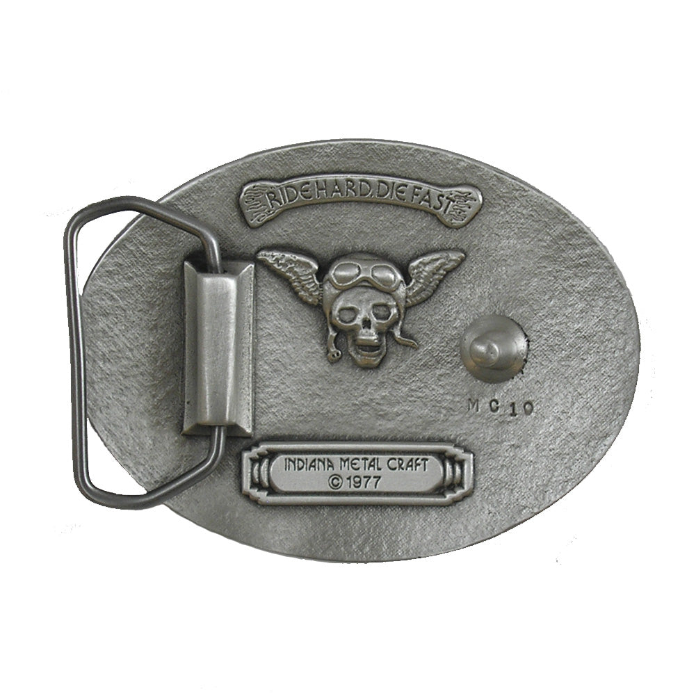 Chopper Motorcycle Pewter Belt Buckle – Buckle and Hide
