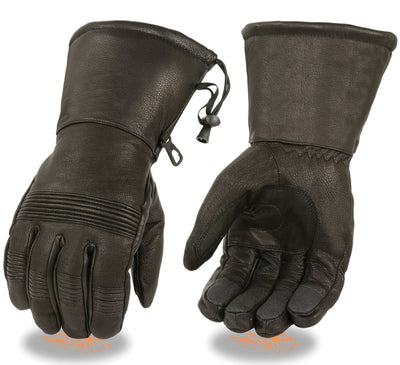 Heavy leather gauntlet glove-Premium Anailine Cowhide Heavy Thermal Lining Waterproof Adjustable Wrist Strap Closure & Cuff Snaps XS - 3X Unisex sizing available in our shop in Smyrna, TN, just outside of Nashville