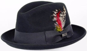 Wool Fedora Hat-Classic Fedora in wool Sizes S-XL Choose Black or Brown. Available in our retail shop in Smyrna, TN, just outside of Nashville. 