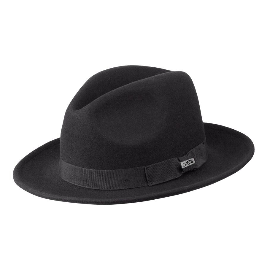 Classic Fedora in wool Sizes S-XL Choose Black or Brown Available in our retail shop in Smyrna, TN, just outside of Nashville. other side view