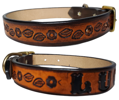 "The LUCY" Leather Dog Collar