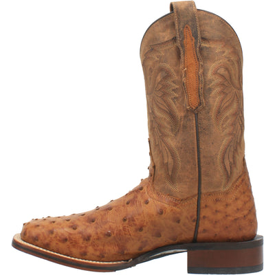 The rugged yet refined Cowboy Certified Alamosa boot is crafted with a genuine full quill ostrich skin foot and a leather shaft. It is fully leather lined and features a Soft Strike Removable Orthotic that provides everyday comfort.  Style: DP3876