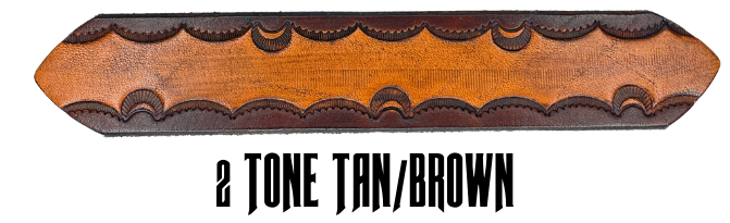 The Gatlinburg handmade all leather belt is made from a single strip of Veg-Tan cowhide or drum dyed (colored all the way through) Black cowhide shoulder leather.  The Black/Choc brown is a hand finished Veg-tan that is 9-10 oz., or approx. 1/8" thick.  The width is 1 1/2".   The antique nickel plated solid brass buckle is snapped in place. This belt is made just outside Nashville in Smyrna, TN. Perfect for casual and dress wear, it can be for personal use or for groomsman gifts or other gifts as 